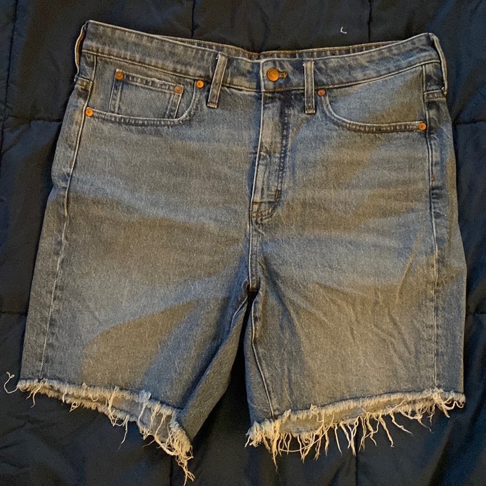 Madewell Raw-Hem Denim Shorts size 14w